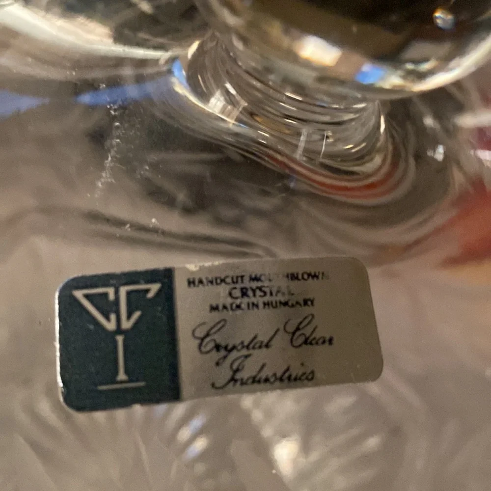 Crystal Glass Industries made in Hungary Handcut 24% Lead Crystal JAR/CANDY DISH